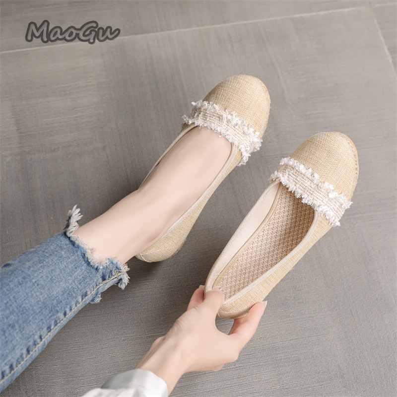 Espadrille Wedge Shoes - Women's Espadrille Wedges Shoes Round Toe