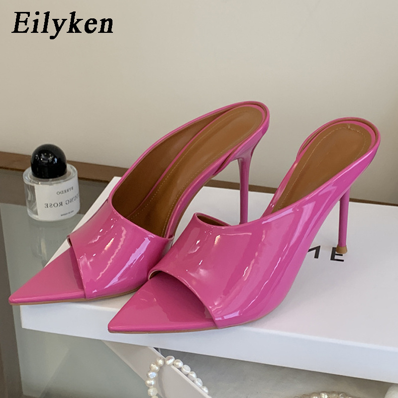 Patent Leather Pump - Eilyken Fashion Pointed Toe Women Slippers