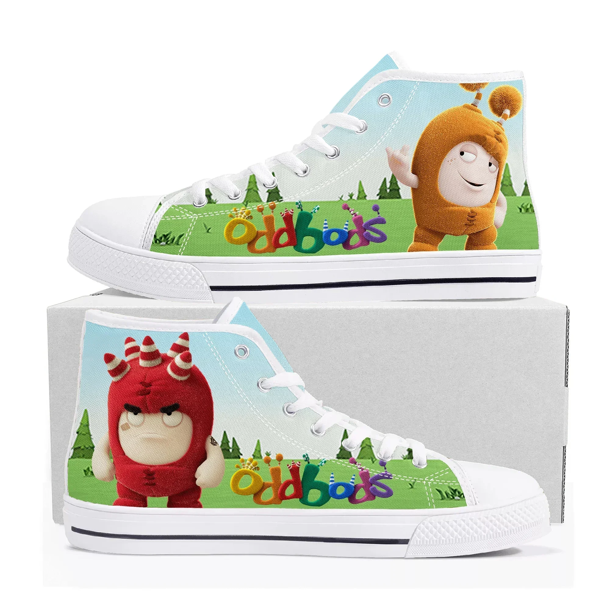 Women Shoes Singapore - Oddbods High Top Sneakers Mens Womens