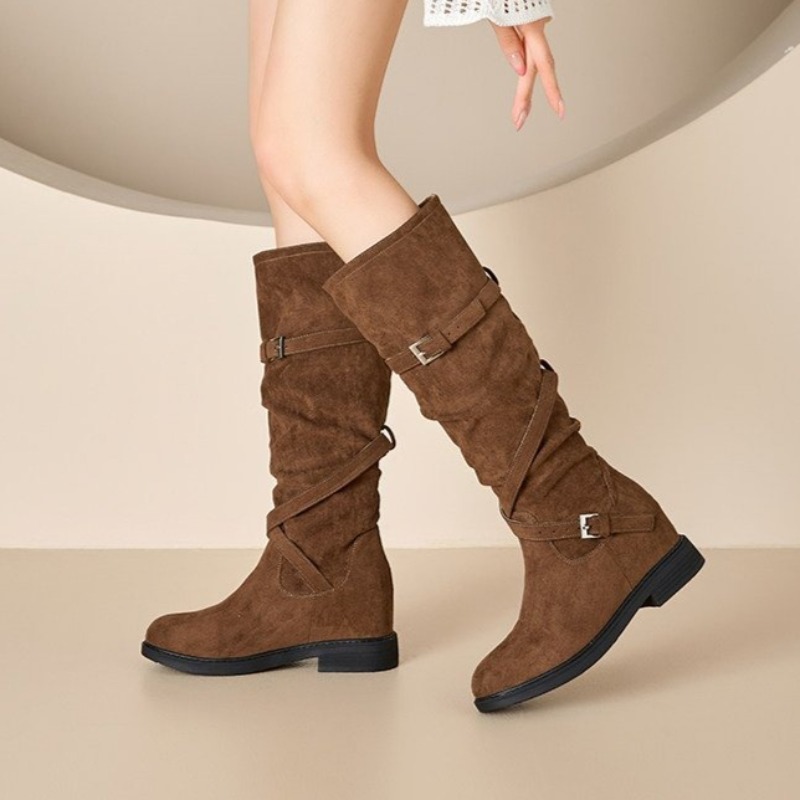 Wide Fit Heels - 2026 Women's Autumn Winter Fashion Boots