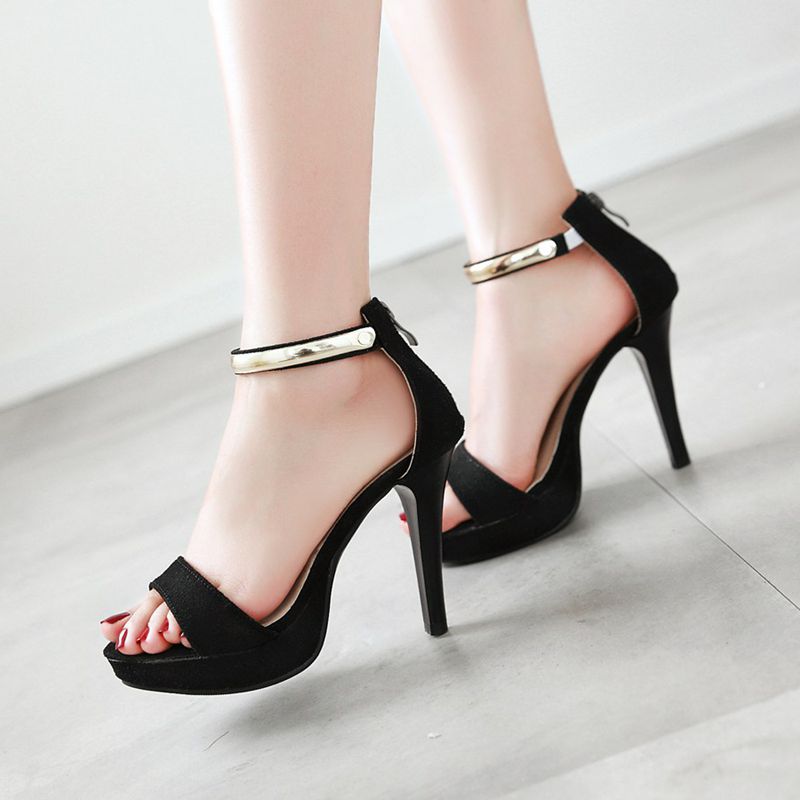 SIMLOVEYO Chic Womens Peep San - огляд і ціна Wide Fit Heels