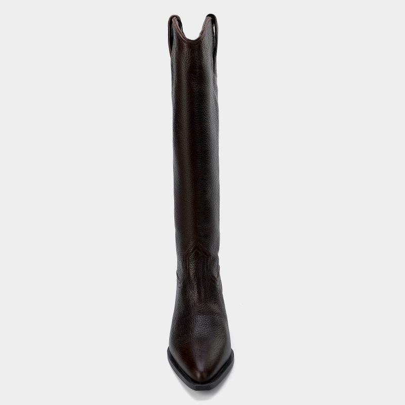 Chunky Heel Knee High Boots Wo - огляд і ціна Western Cowgirl Boot