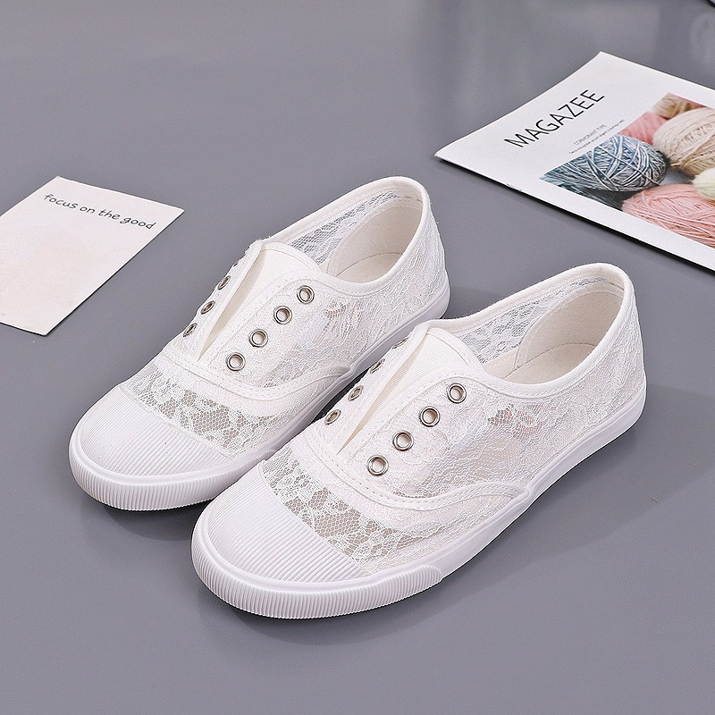 Women's Lace Hollow-Out Canvas - огляд і ціна Women'S Shoes Hey Dude