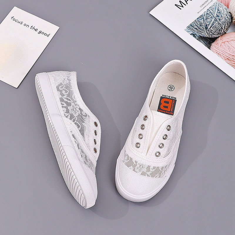 Women's Lace Hollow-Out Canvas - огляд і ціна Women'S Shoes Hey Dude