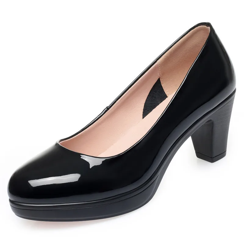 6cm 8cm Plus Size 34-42 Elegan - огляд і ціна Patent Leather Pump