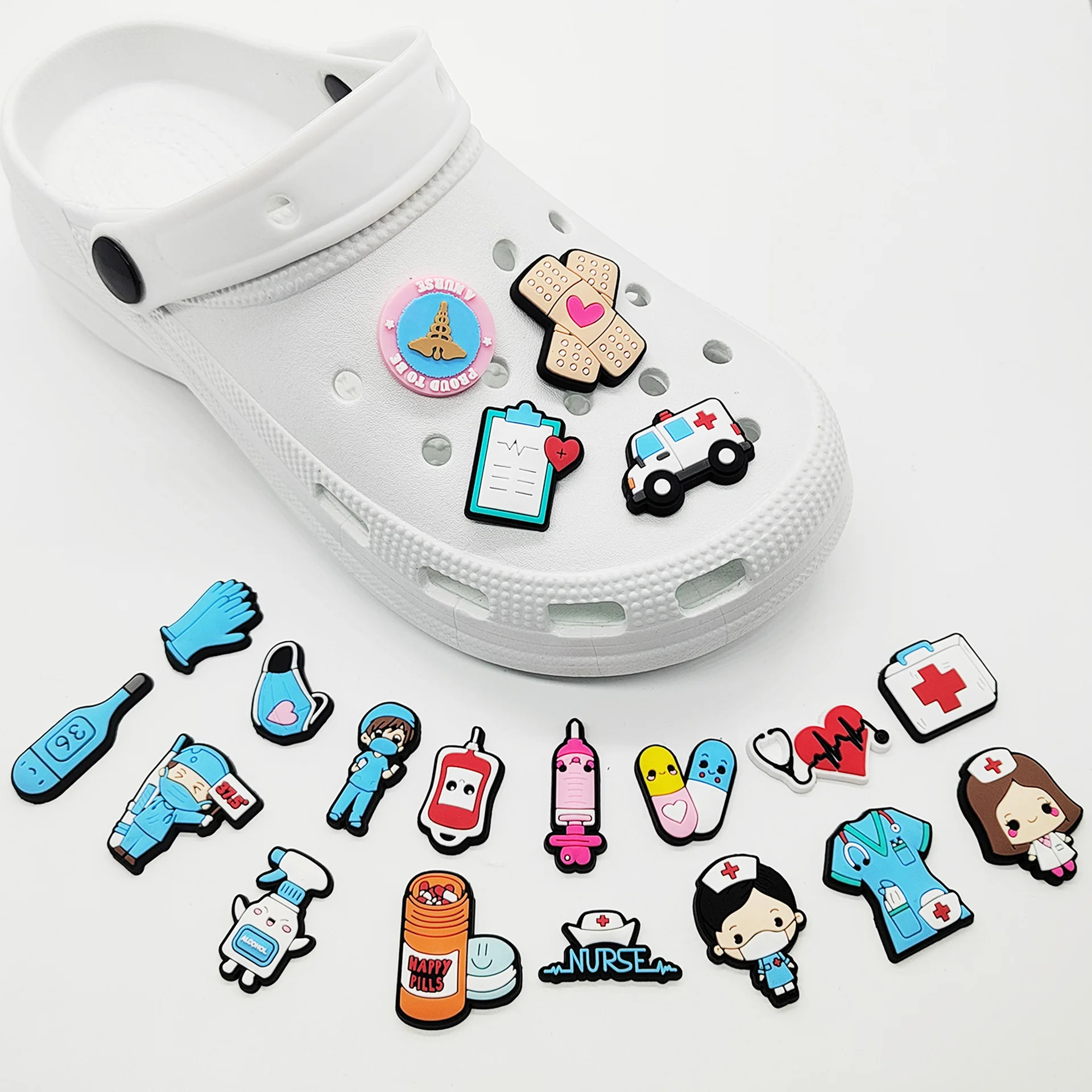 New 1pcs PVC Shoe Charms for C - огляд і ціна Women'S Shoes Crocs