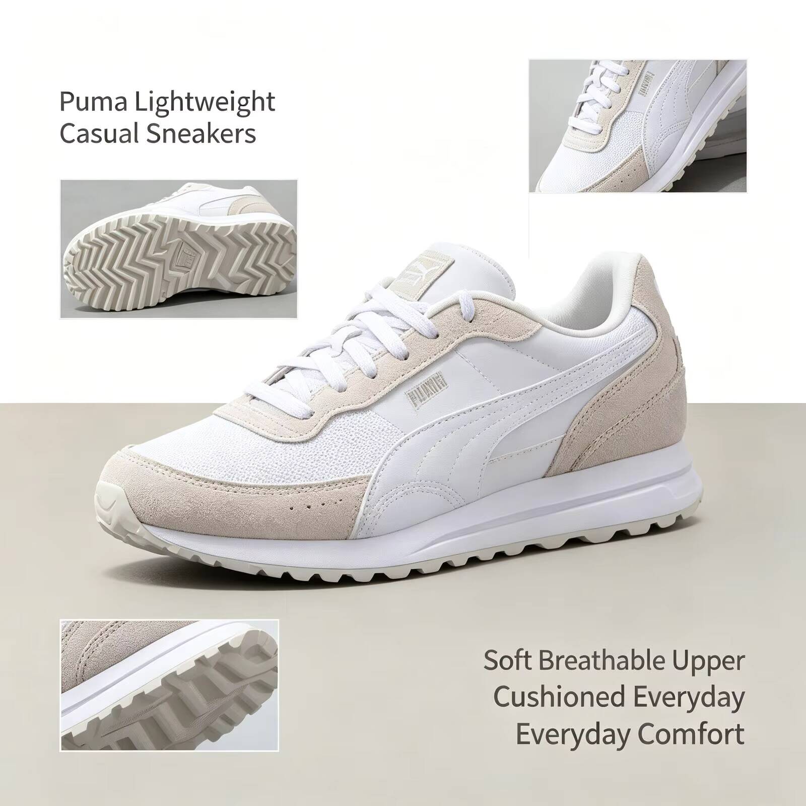 New Hot Puma White Lightweight - огляд і ціна Women Shoes Jordan