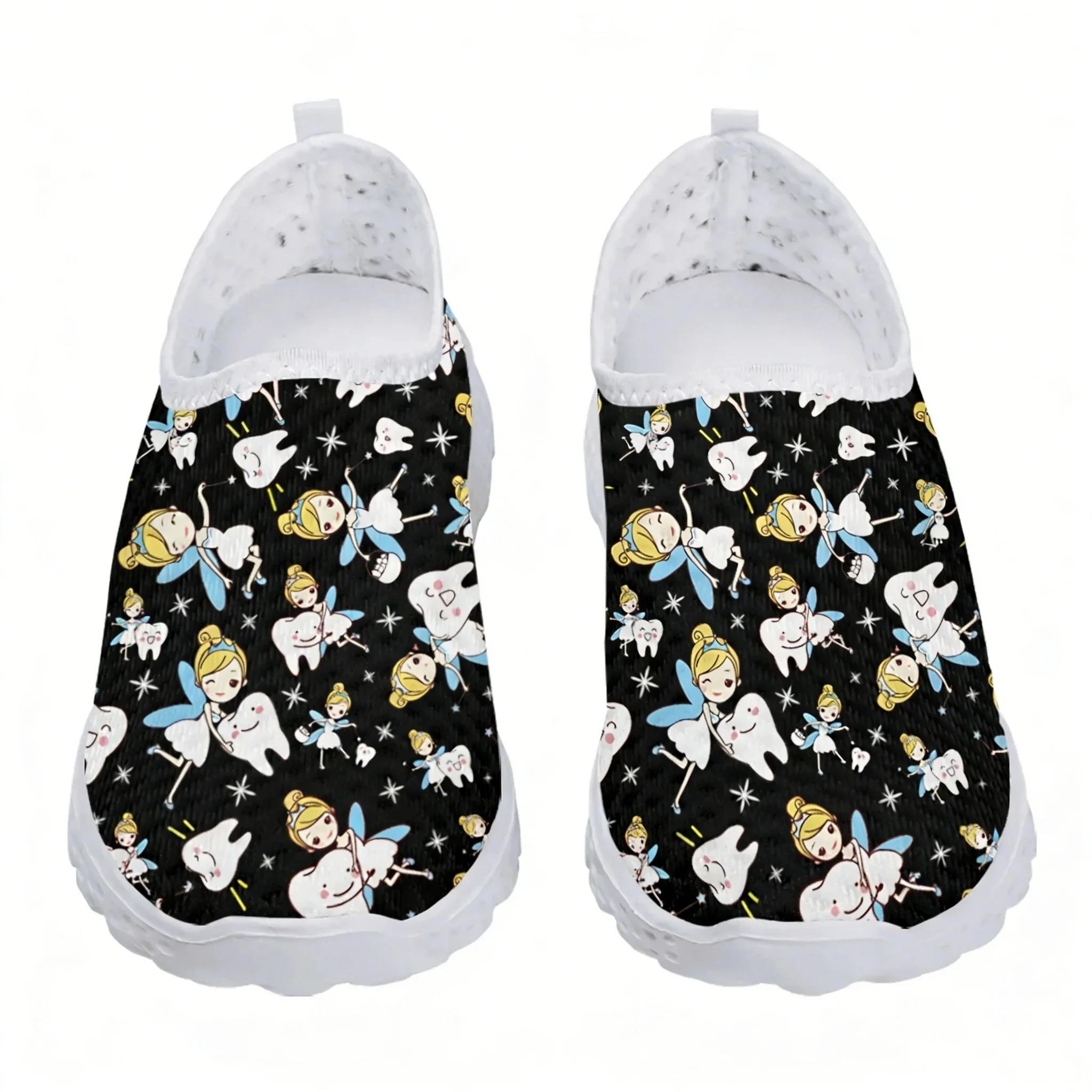 Cute Cartoon Nurse Elf/Teeth M - огляд і ціна Women Shoes Tennis