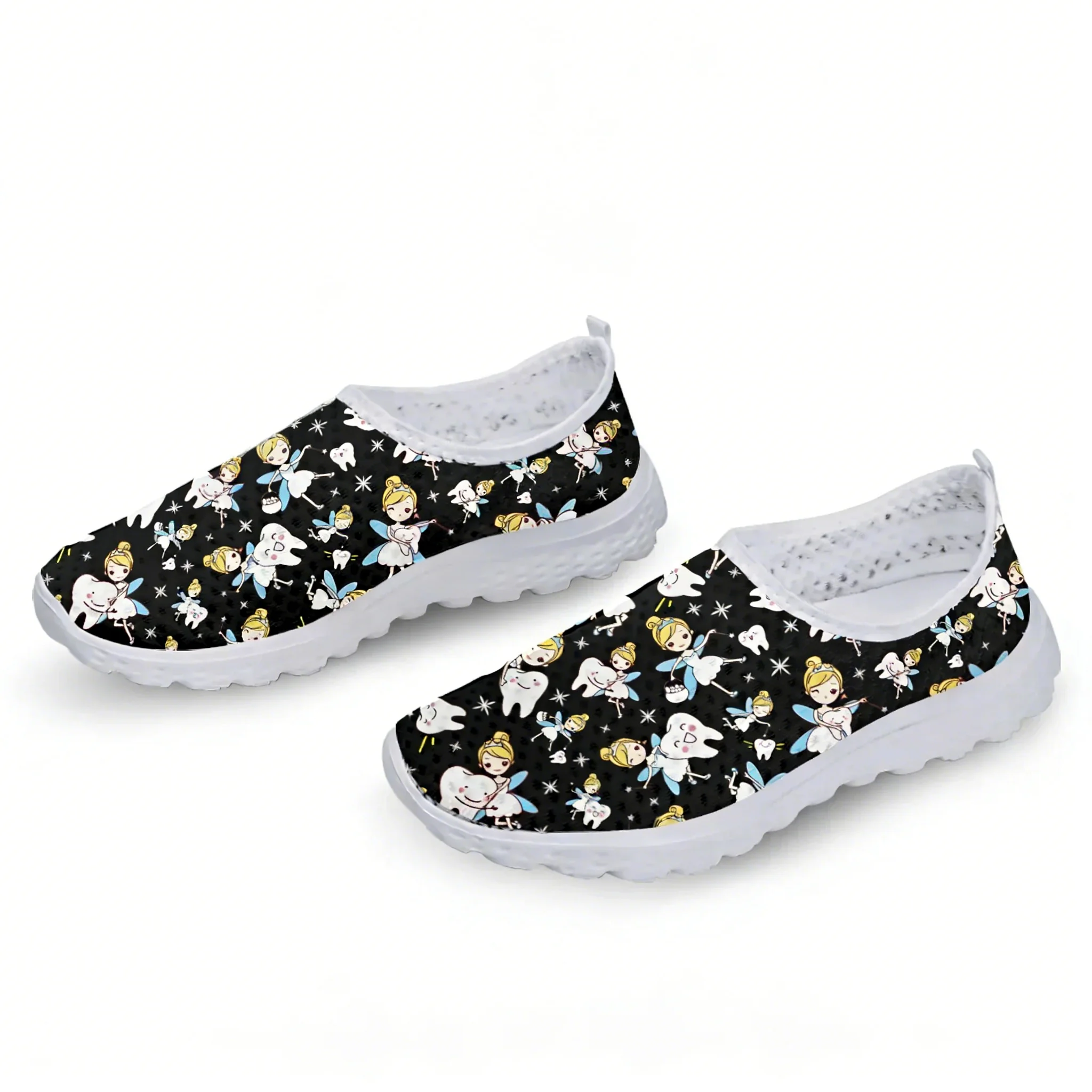 Cute Cartoon Nurse Elf/Teeth M - огляд і ціна Women Shoes Tennis