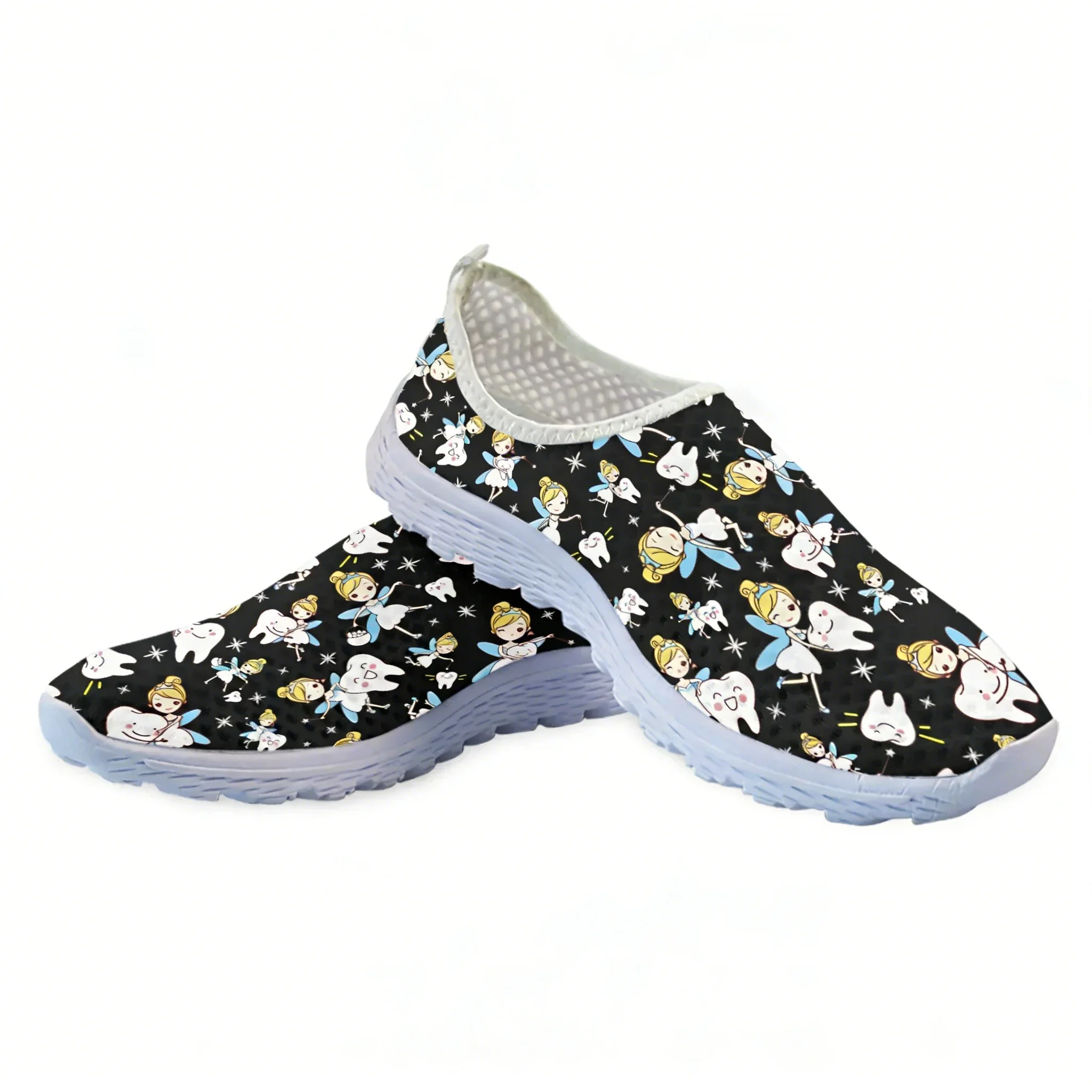 Cute Cartoon Nurse Elf/Teeth M - огляд і ціна Women Shoes Tennis