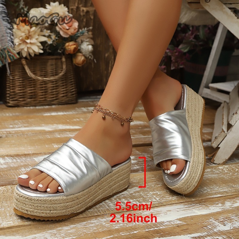 Women's Ruched Espadrille Wedg - огляд і ціна Espadrille Wedge Shoes