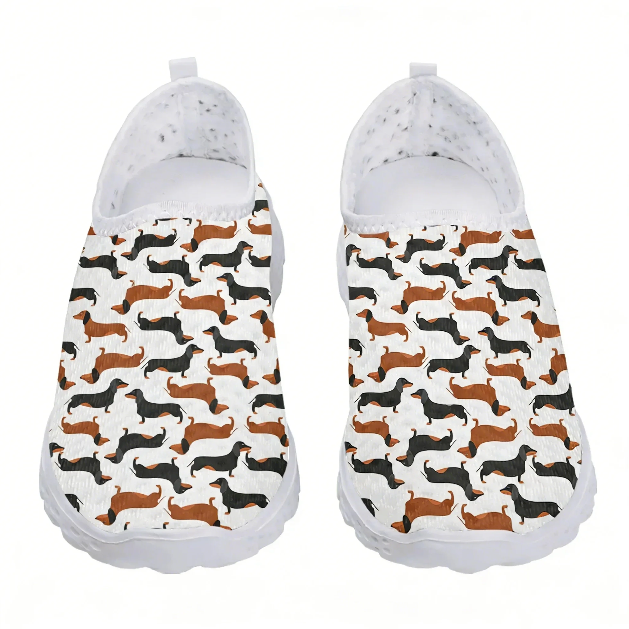 Cartoon Dachshund Dog Paw Prin - огляд і ціна Women Shoes Tennis