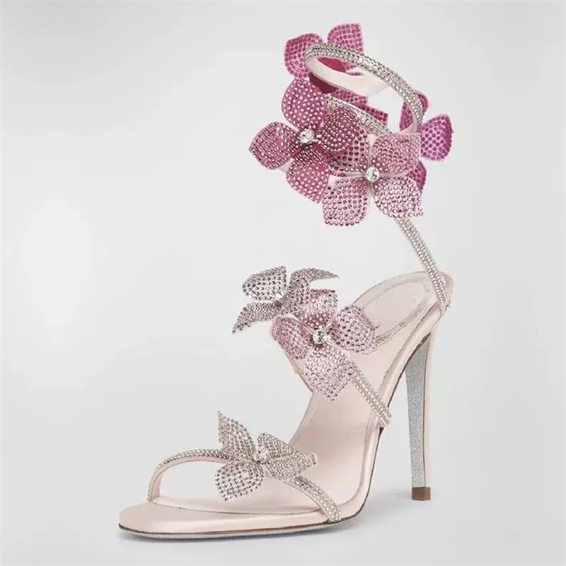 Eilyken Sexy CRYSTAL Flower Th - огляд і ціна Gladiator Sandal Women