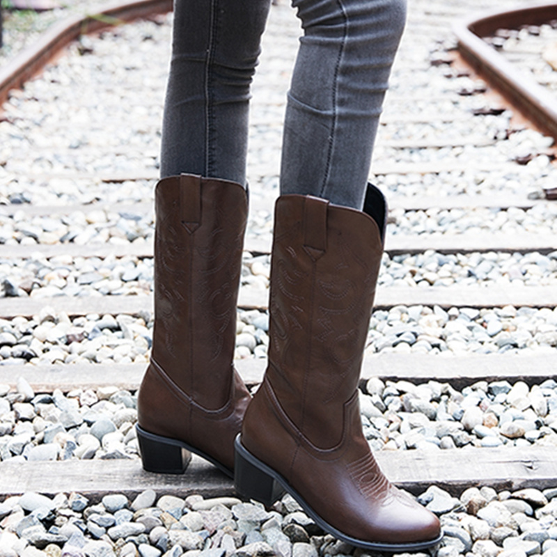 Classic Mid-calf Boots Women F - огляд і ціна Western Cowgirl Boot