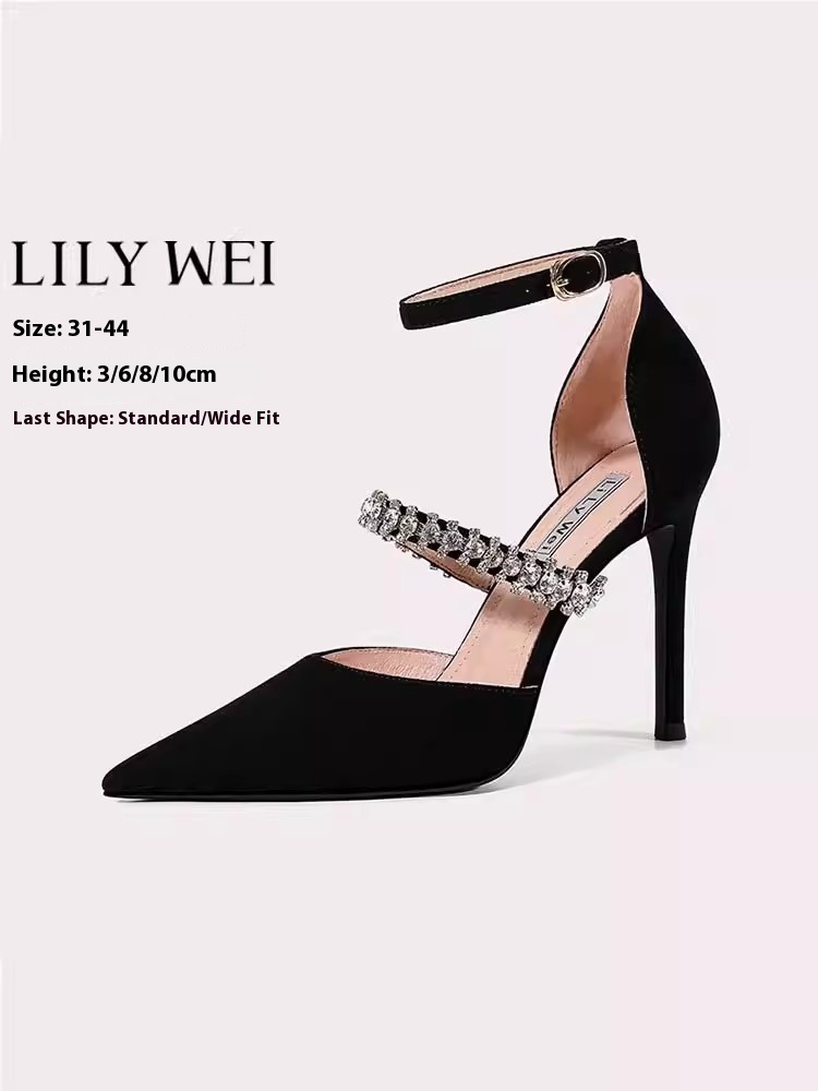 Low-heeled thin high-heeled we - огляд і ціна Wide Fit Heels