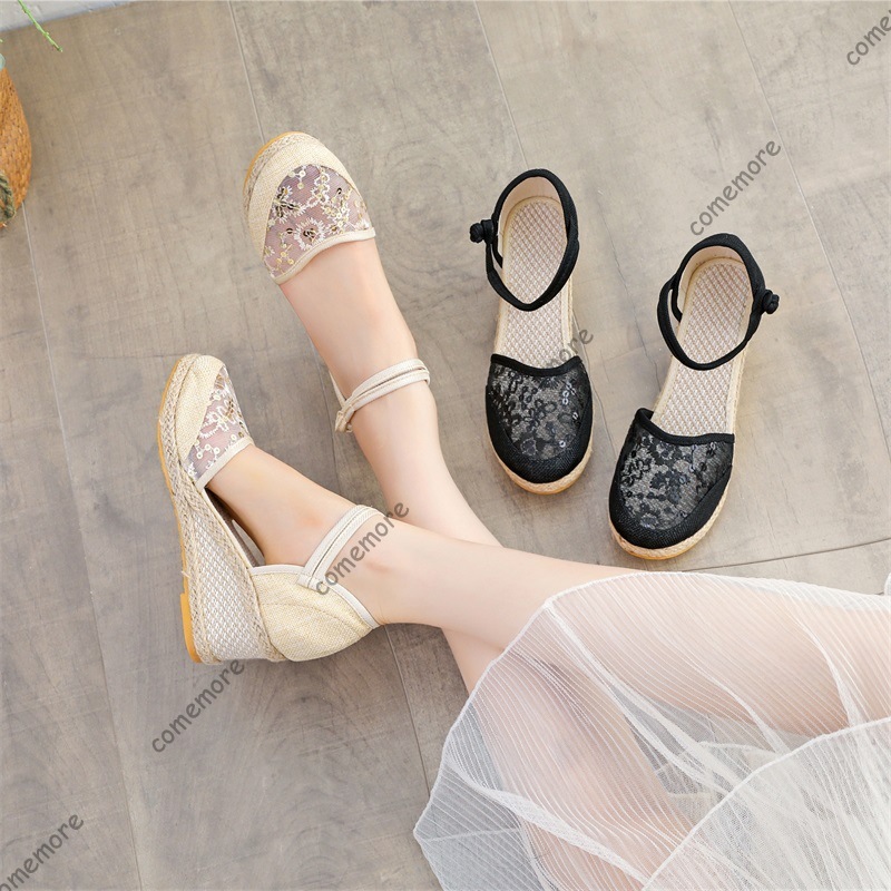 Women's Lace Mesh Espadrille W - огляд і ціна Espadrille Wedge Shoes